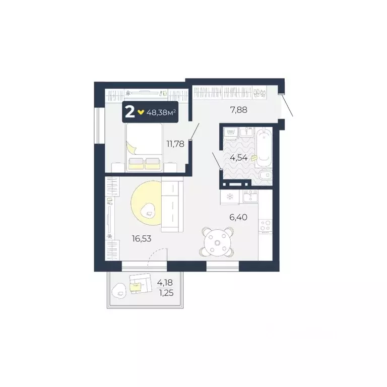 2-к кв. Красноярский край, Красноярск городской округ, пос. Солонцы, ... - Фото 1