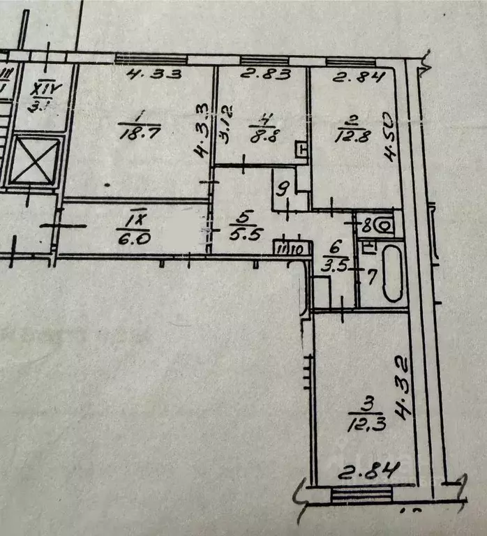 3-к кв. Пермский край, Пермь ул. Льва Лаврова, 14 (66.8 м) - Фото 1