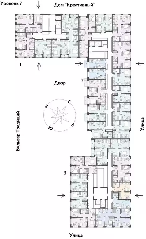 1-к кв. Тюменская область, Тюмень ул. Андрея Кореневского, 5к1 (23.81 ... - Фото 1