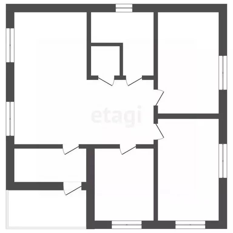 Дом в Крым, Сакский район, с. Лесновка ул. Зеленая (95 м) - Фото 2