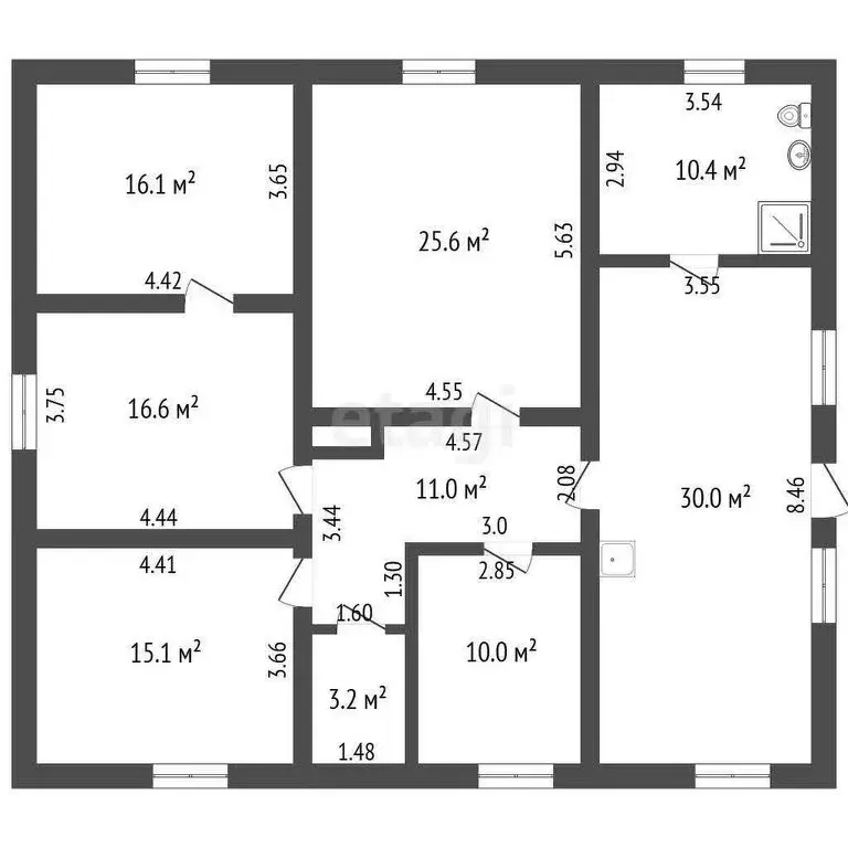Дом в Красногорка, Садовая улица (57.8 м) - Фото 1
