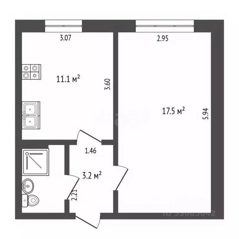 1-к кв. Забайкальский край, Чита ул. Строителей, 92 (35.0 м) - Фото 2
