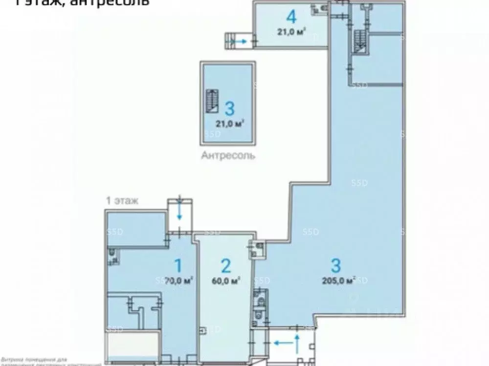 Офис в Москва Калужская пл., 1К1 (226 м) - Фото 1