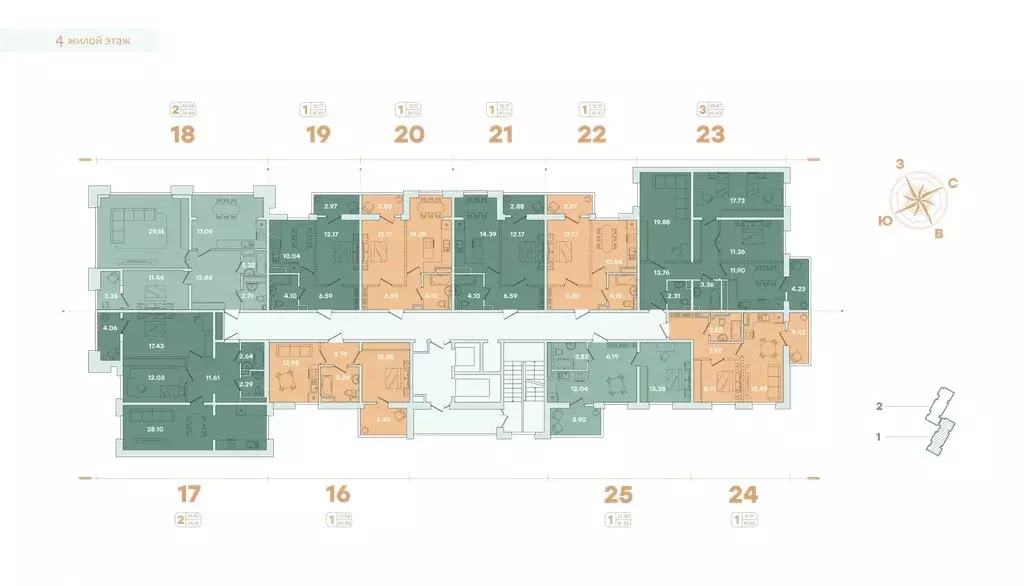 1-комнатная квартира: Иркутск, улица Петрова, 16 (40.13 м) - Фото 1