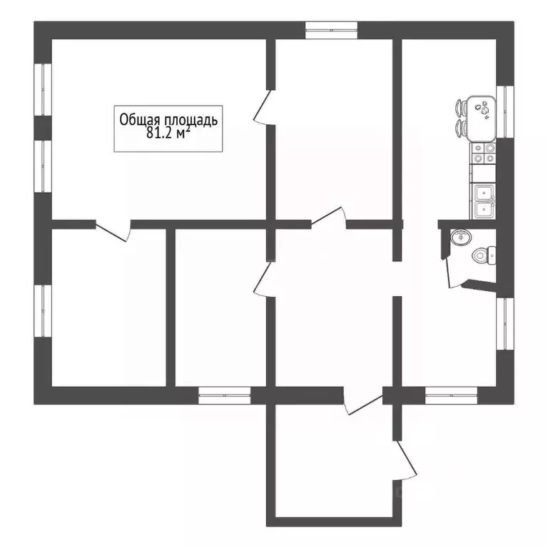 Дом в Новосибирская область, Новосибирск 2-я Кустарная ул., 1 (81 м) - Фото 1