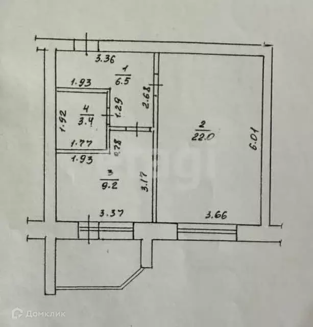 Продаётся 1-к квартира, 41.1 м - Фото 0