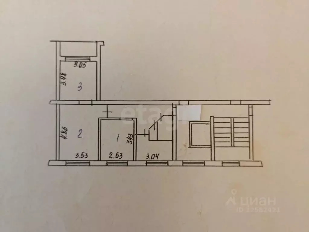 3-к кв. Удмуртия, Воткинск ул. 1905 года, 7 (55.2 м) - Фото 2