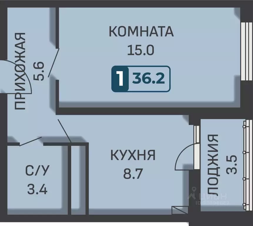 1-к кв. Ставропольский край, Ставрополь № 35 мкр, Равновесие жилой ... - Фото 1