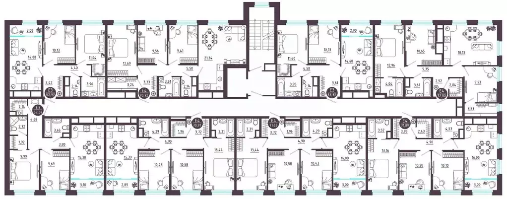 3-к кв. Тульская область, Тула ул. Купцов Гречихиных (70.91 м) - Фото 1