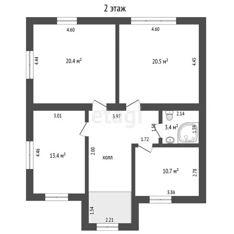 Дом в Тюмень, микрорайон Быкова, улица Тихих Зорь (130 м) - Фото 2