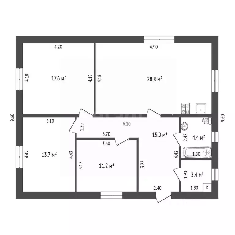 Дом в Самарская область, Волжский район, Смышляевка городское ... - Фото 2