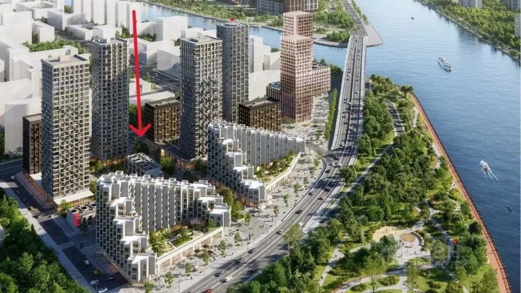 Помещение свободного назначения в Москва наб. Марка Шагала, 11к2 (95 ... - Фото 1