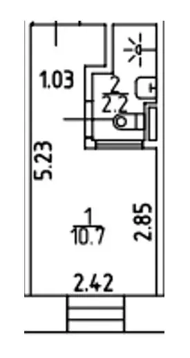 Квартира-студия: Санкт-Петербург, набережная Обводного канала, 169 (12 ... - Фото 1