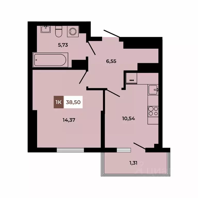 1-к кв. Ростовская область, Аксайский район, Щепкинское с/пос, пос. ... - Фото 1