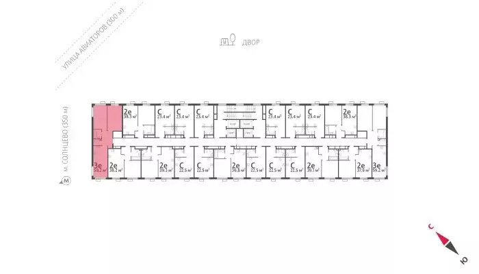 2-комнатная квартира: Москва, улица Авиаторов, 1 (59.3 м) - Фото 2