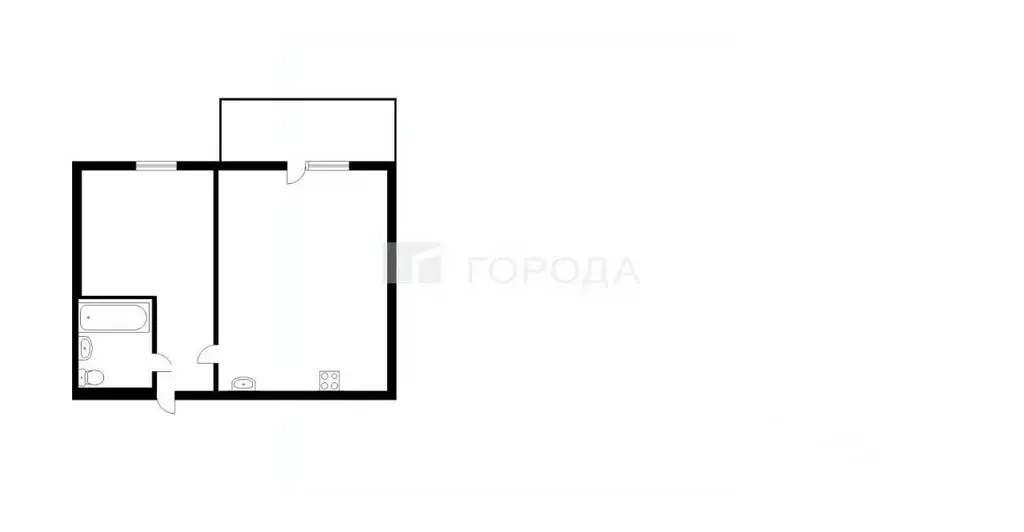 1-к кв. Кемеровская область, Новокузнецк просп. Н.С. Ермакова, 2 (38.0 ... - Фото 2