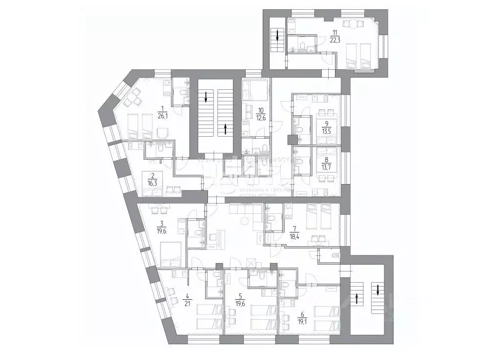 1-к кв. Нижегородская область, Нижний Новгород Алексеевская ул., 24/27 ... - Фото 2