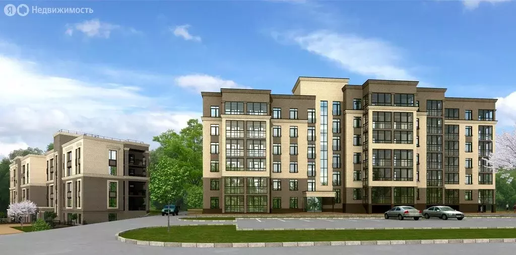 Квартира-студия: посёлок Рощино, Лесопарковая улица, 3 (70.9 м) - Фото 2