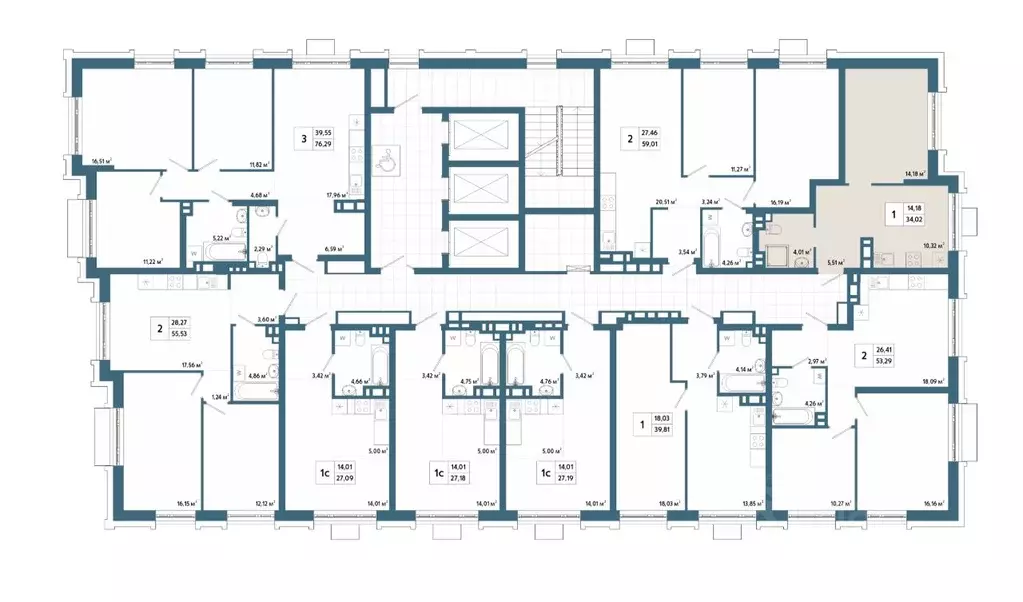 1-к кв. Башкортостан, Уфа 42-й кв-л,  (34.16 м) - Фото 2