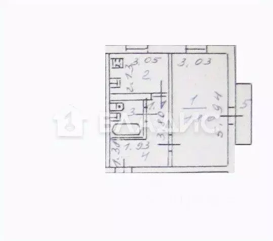 1-к кв. Пензенская область, Пенза ул. Терновского, 158А (34.8 м) - Фото 2