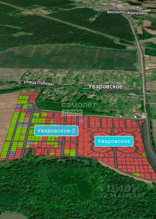 Участок в Калужская область, Совхоз Боровский с/пос, д. Уваровское  ... - Фото 2