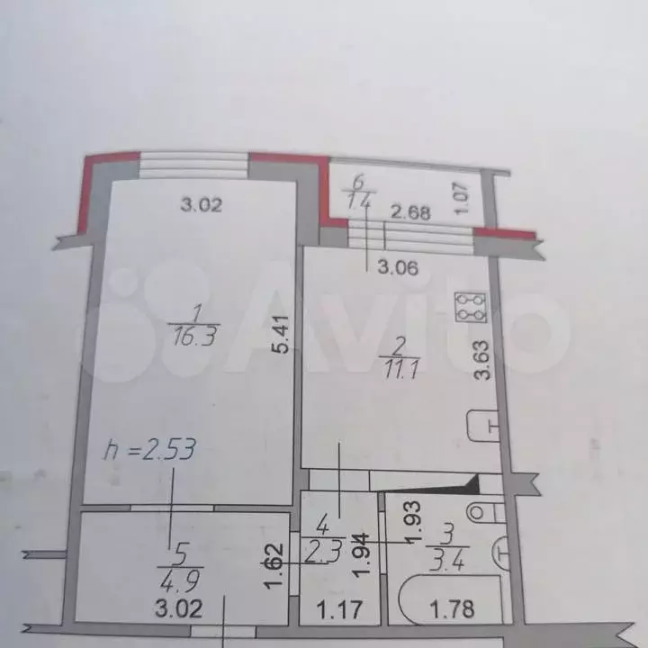 1-к. квартира, 38 м, 3/10 эт. - Фото 0
