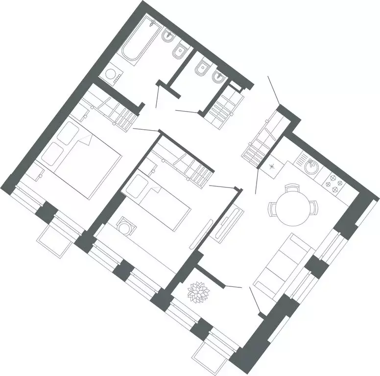 2-комнатная квартира: Екатеринбург, улица Мира, 47/6 (61 м) - Фото 0
