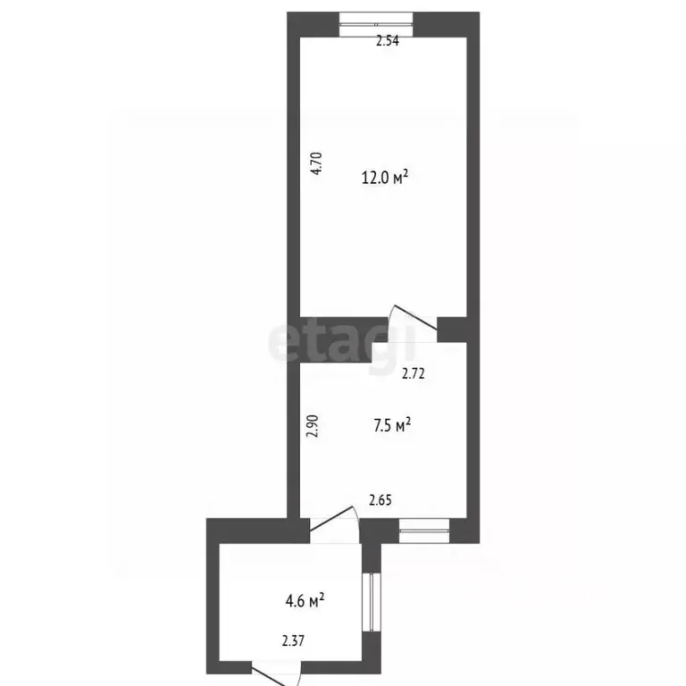 1-к кв. Крым, Феодосия ул. Желябова, 18 (23.1 м) - Фото 2