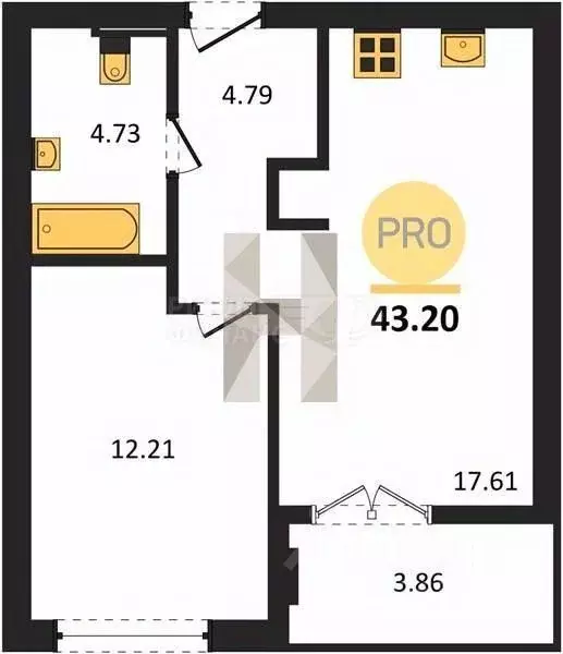3-к кв. Калининградская область, Гурьевск Включи жилой комплекс (81.31 ... - Фото 0