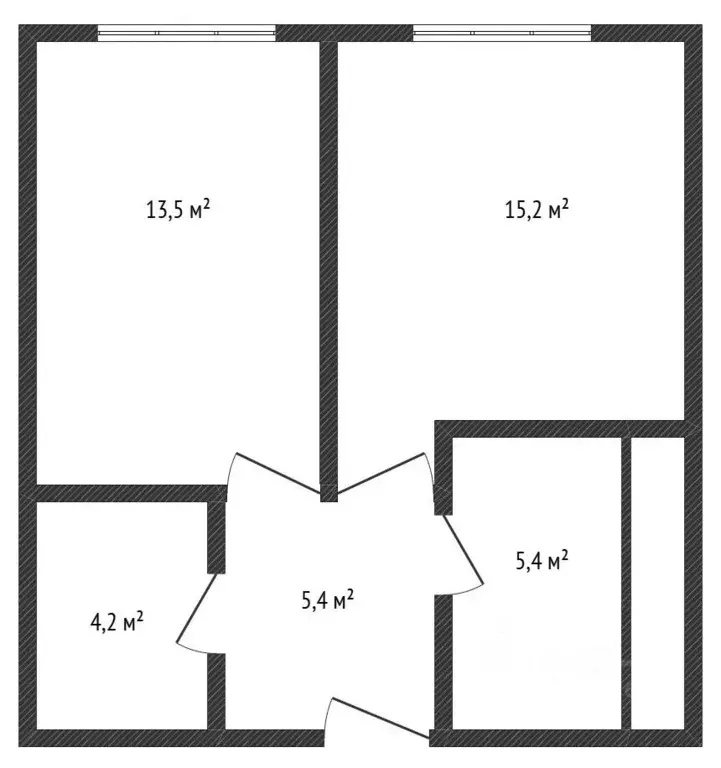 1-к кв. Москва ул. Петра Кончаловского, 7к2 (42.6 м) - Фото 2