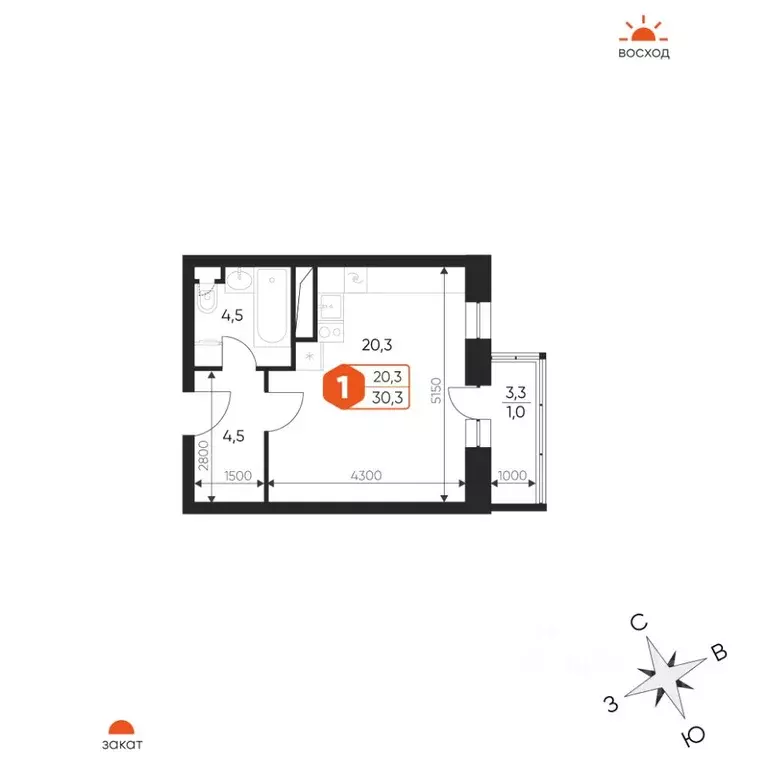 1-к кв. Московская область, Балашиха Гагарина мкр, ул. Проектная, 4 ... - Фото 1