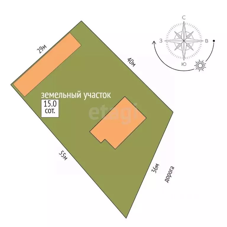 Дом в Крым, Евпатория городской округ, Заозерное пгт ул. Скифская, 9 ... - Фото 2