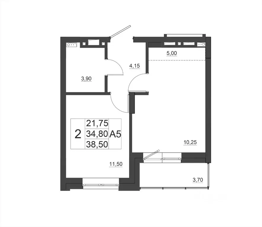 2-к кв. Красноярский край, Красноярск Мясокомбинат мкр, Дивные Дали ... - Фото 1