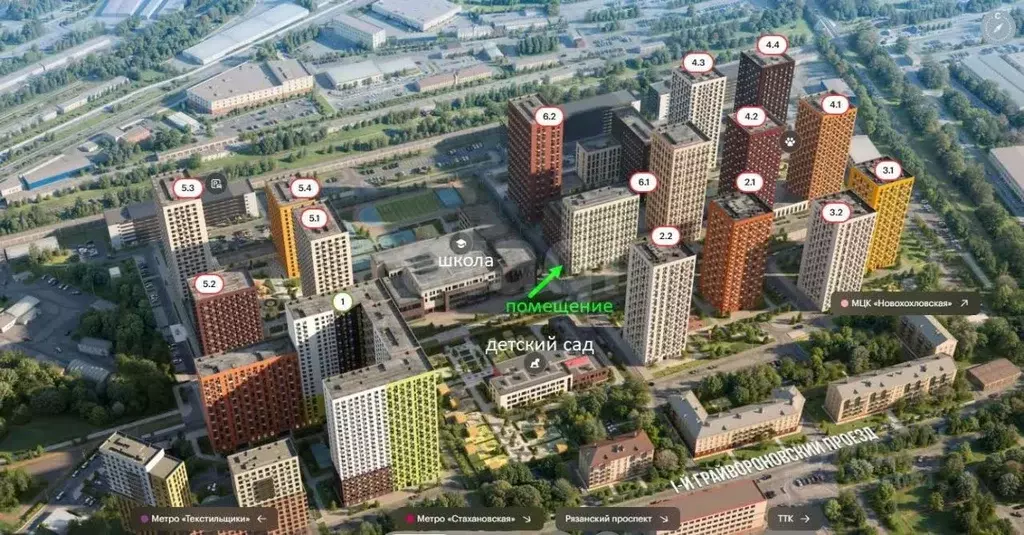 Помещение свободного назначения в Москва 1-й Грайвороновский проезд, ... - Фото 1