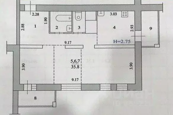 3-к кв. Волгоградская область, Волжский ул. 40 лет Победы, 5 (60.0 м) - Фото 2