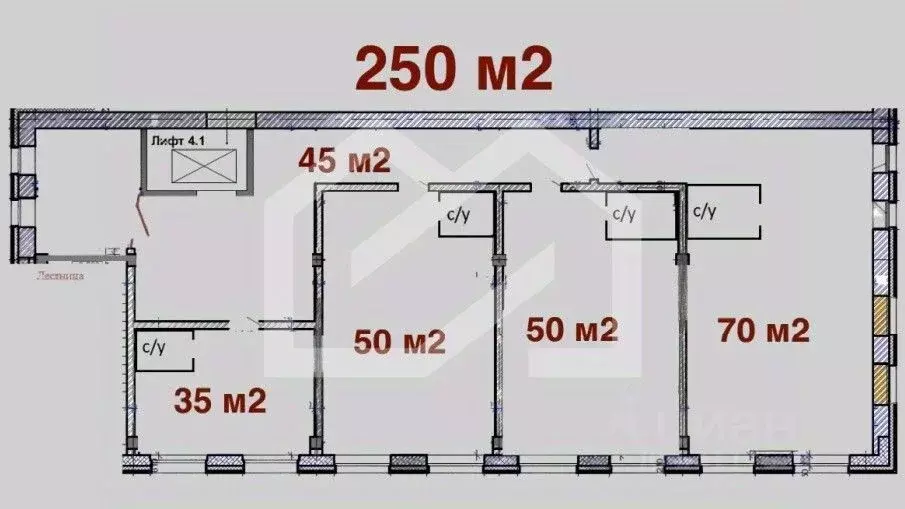 Помещение свободного назначения в Москва ул. Фридриха Энгельса, 46С7 ... - Фото 2