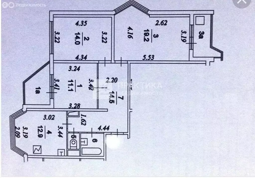 3-комнатная квартира: Москва, улица Ватутина, 16к3 (89 м) - Фото 1