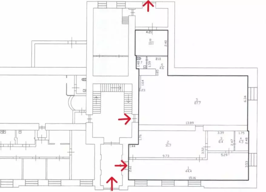 Помещение свободного назначения (193 м) - Фото 2