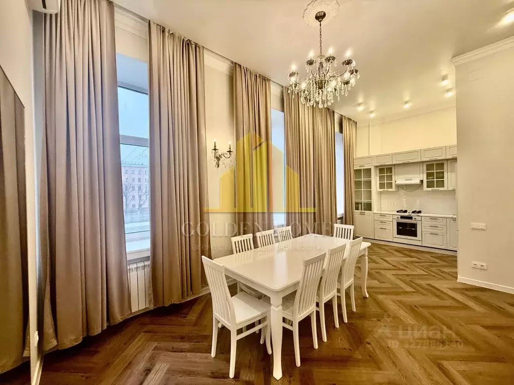 3-к кв. Санкт-Петербург наб. Реки Фонтанки, 52 (117.0 м) - Фото 1