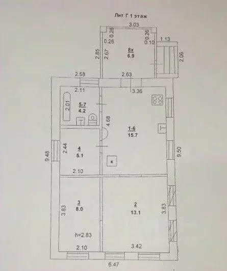 Дом в Ростовская область, Ростов-на-Дону ул. Пархоменко, 57 (54 м) - Фото 1