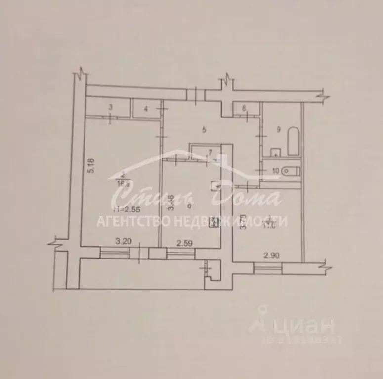 2-к кв. Волгоградская область, Волгоград ул. Николая Отрады, 10А (57.7 ... - Фото 2