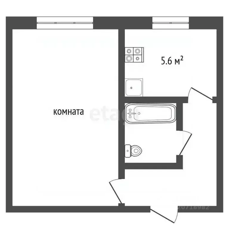 1-к кв. Камчатский край, Петропавловск-Камчатский просп. Циолковского, ... - Фото 2