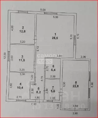 Дом в Алтайский край, Первомайский район, с. Санниково ул. Зимняя (105 ... - Фото 2