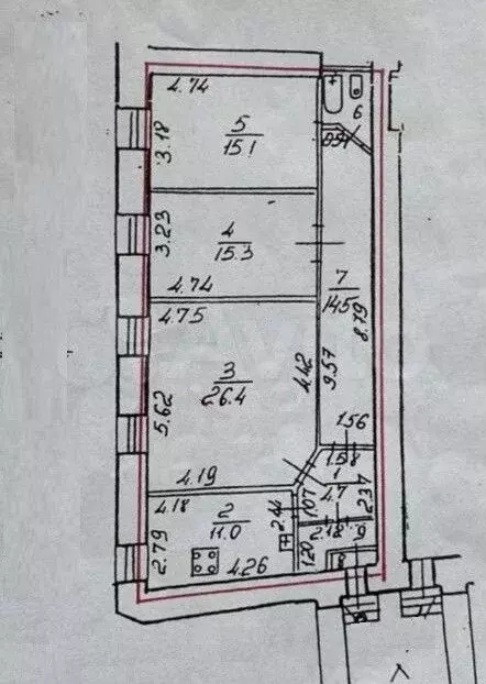 3-к. квартира, 80 м, 3/6 эт. - Фото 0