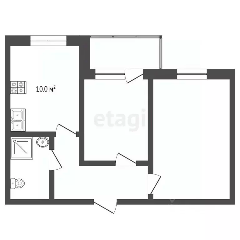 2-к кв. Московская область, Лосино-Петровский ул. Ленина, 6а (50.2 м) - Фото 2