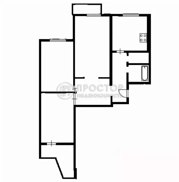 3-к кв. Москва ул. Знаменские Садки, 3К5 (75.1 м) - Фото 2