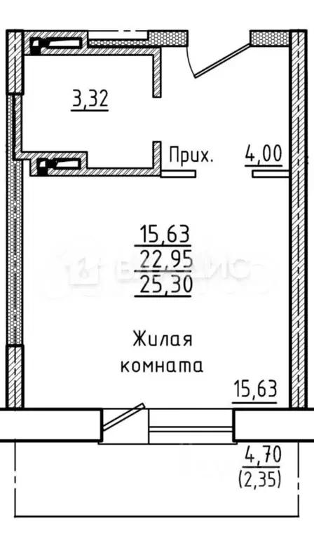 Квартира-студия, 22 м, 15/16 эт. - Фото 0