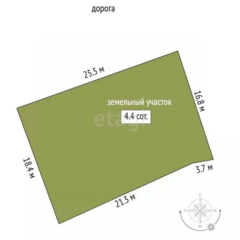 Участок в Тюменская область, Тюменский район, д. Коняшина  (4.4 сот.) - Фото 0