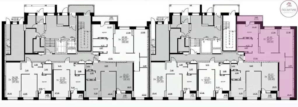 2-к кв. Ярославская область, Ярославль Красноборская ул., 38к2 (58.49 ... - Фото 2