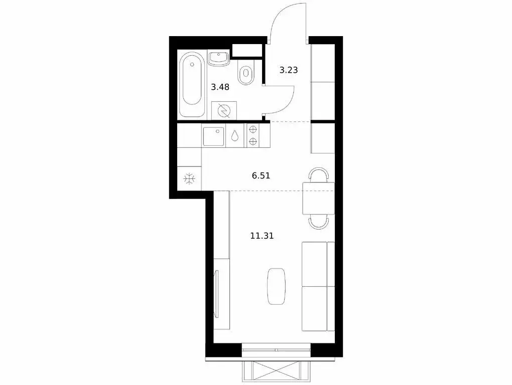 Квартира-студия: Улан-Удэ, Советская улица, 6/2 (24.53 м) - Фото 0